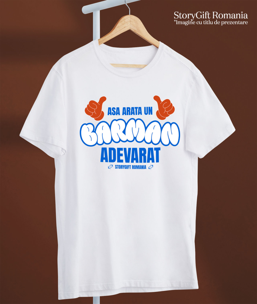 Tricou Femei, Barbati, Copii, Fata, Baiat, Unisex Personalizat „Cană Personalizată „Semn OK” - Cadou pentru Barmani Adevărați și Iubitorii de Băuturi” [3]