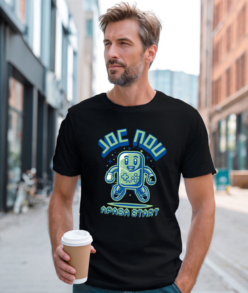 Tricou Femei, Barbati, Copii, Fata, Baiat, Unisex Personalizat Manetă Jocuri Vintage „Joc Nou Apasă Start” - Cadou Personalizat Retro pentru Iubitorii de Gaming [2]