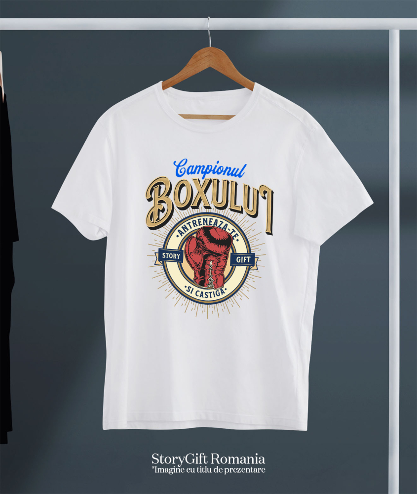Tricou Femei, Barbati, Copii, Fata, Baiat, Unisex Personalizat Mănușă de Box – Design Motivațional pentru Sportivi și Luptători [3]
