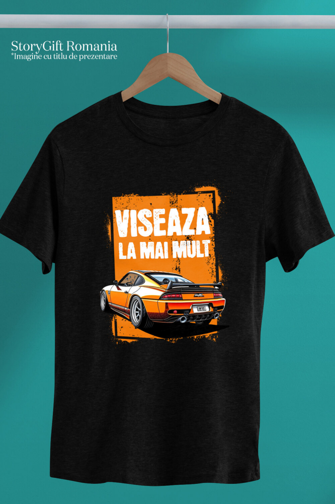 Tricou Femei, Barbati, Copii, Fata, Baiat, Unisex Personalizat Mașină De Curse Tunată – Putere, Viteză și Motivație [3]