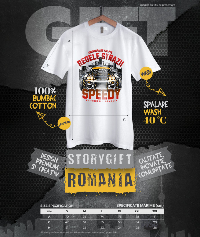 Tricou Femei, Barbati, Copii, Fata, Baiat, Unisex Personalizat Tricou Regele Curse Ilegale – Mașină Fără Capotă pentru Fanii Motorsportului [4]