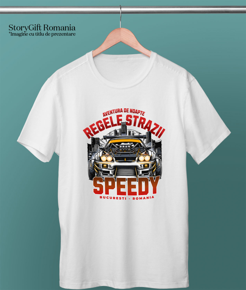 Tricou Femei, Barbati, Copii, Fata, Baiat, Unisex Personalizat Tricou Regele Curse Ilegale – Mașină Fără Capotă pentru Fanii Motorsportului [3]