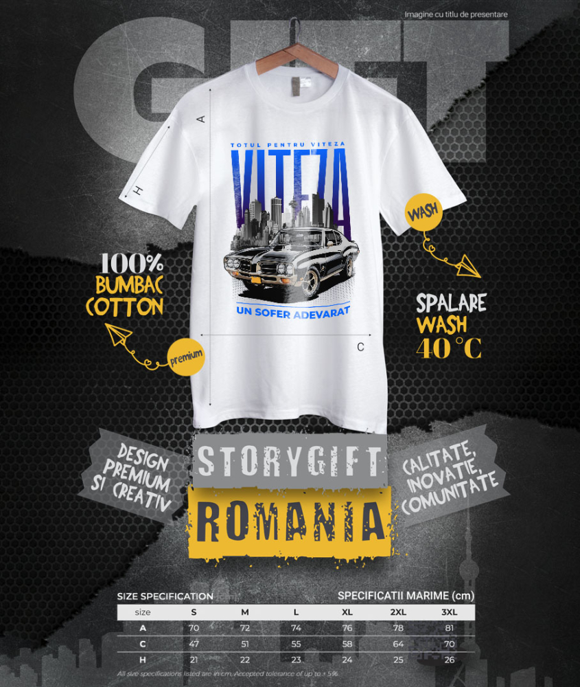 Tricou Femei, Barbati, Copii, Fata, Baiat, Unisex Personalizat Mașină Vintage Neagră – Eleganță și Rafinament Urban [4]