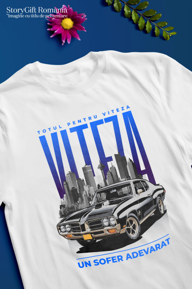 Tricou Femei, Barbati, Copii, Fata, Baiat, Unisex Personalizat Mașină Vintage Neagră – Eleganță și Rafinament Urban [3]