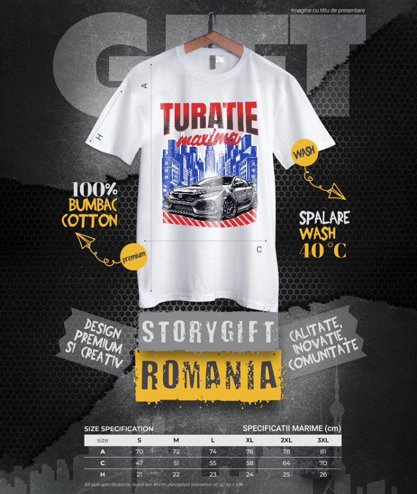 Tricou Femei, Barbati, Copii, Fata, Baiat, Unisex Personalizat Mașină Puternică de Curse în Oraș – Adrenalină și Viteză [4]
