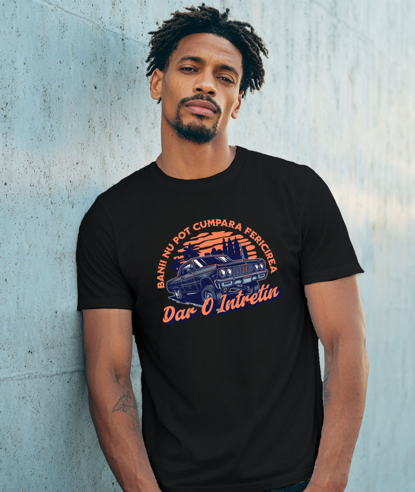Tricou Femei, Barbati, Copii, Fata, Baiat, Unisex Personalizat Mașină Vintage în Oraș – Curse Ilegale și Viteză Maximă [2]