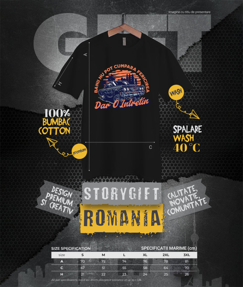 Tricou Femei, Barbati, Copii, Fata, Baiat, Unisex Personalizat Mașină Vintage în Oraș – Curse Ilegale și Viteză Maximă [4]