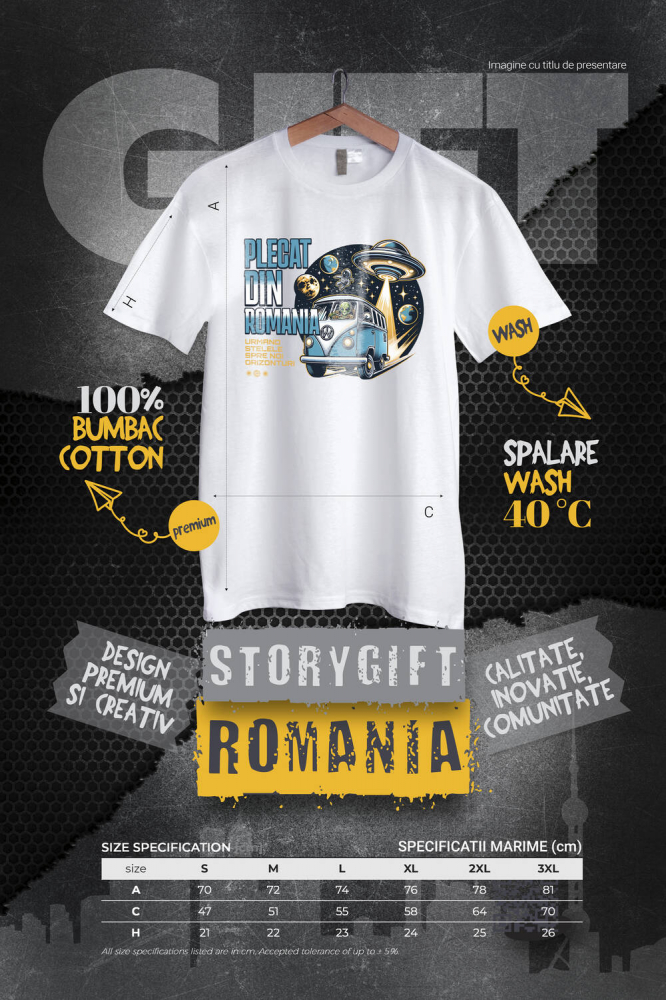 Tricou Femei, Barbati, Copii, Fata, Baiat, Unisex Personalizat Mașină Vintage Pe Lună – Aventură Cosmică Cu Extratereștri Și Astronauți [4]