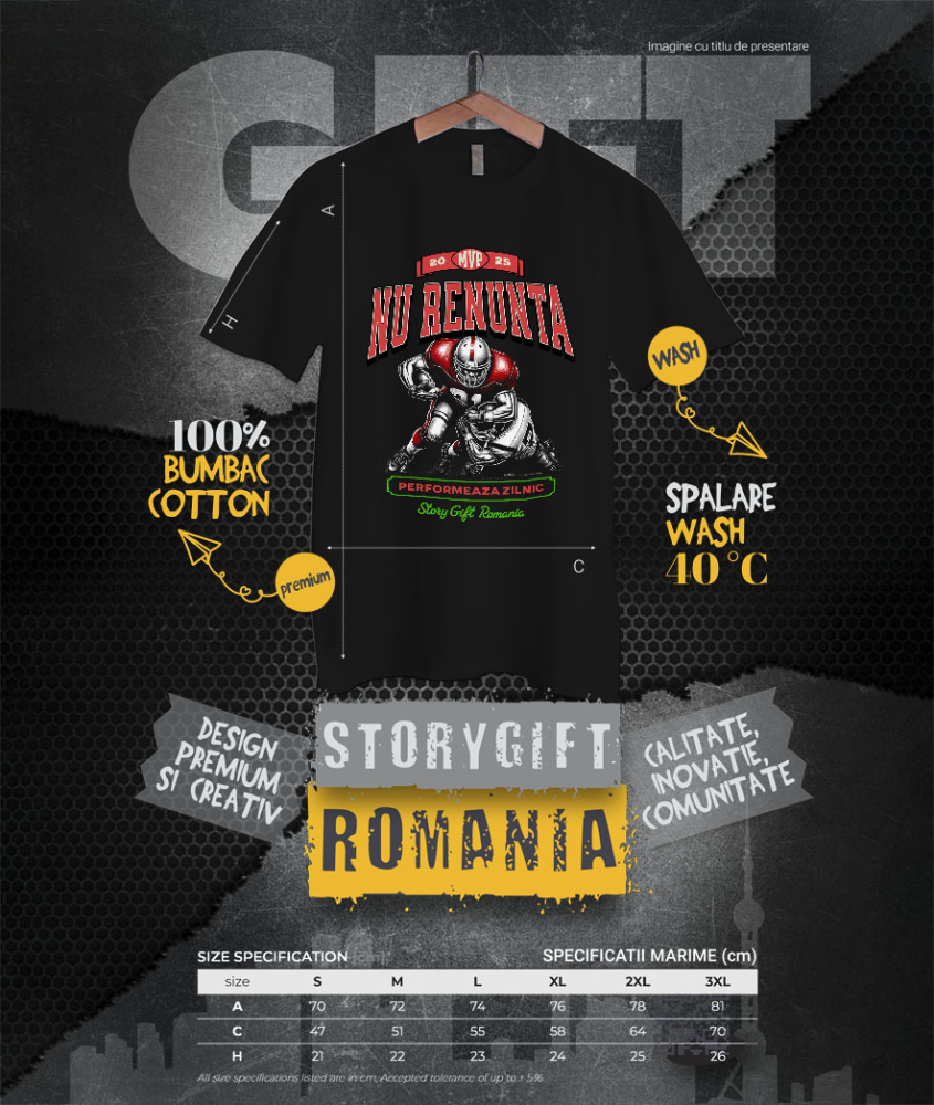 Tricou Femei, Barbati, Copii, Fata, Baiat, Unisex Personalizat Cadouri Personalizate pentru Copii și Tătici – Fotbal American și Sport de Performanță [4]