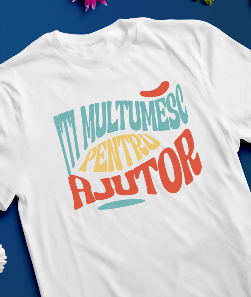 Tricou Femei, Barbati, Copii, Fata, Baiat, Unisex Personalizat Valurile Mării – „Îți Mulțumesc pentru Ajutor” – Cadou Personalizat pentru Familie, Tati, Copii, Prieteni [3]