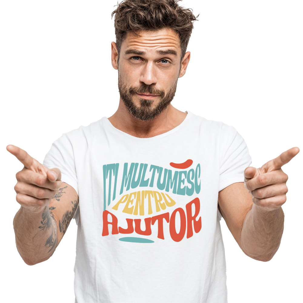 Tricou Femei, Barbati, Copii, Fata, Baiat, Unisex Personalizat Valurile Mării – „Îți Mulțumesc pentru Ajutor” – Cadou Personalizat pentru Familie, Tati, Copii, Prieteni [1]