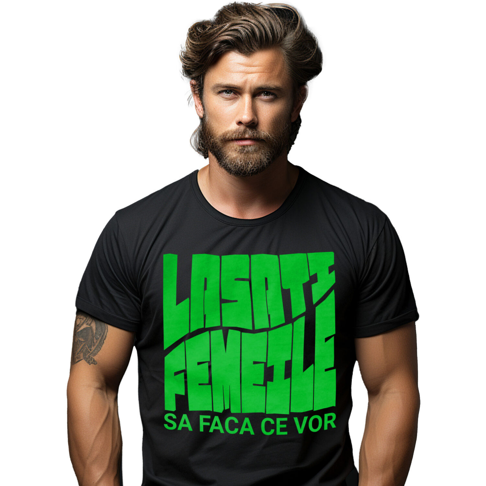 Tricou Femei, Barbati, Copii, Fata, Baiat, Unisex Personalizat Mesaj Haios „Lasați femeile să facă ce vor” – Cadou Personalizat Amuzant [1]