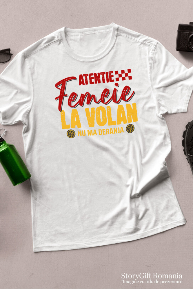 Tricou Femei, Barbati, Copii, Fata, Baiat, Unisex Personalizat Mesaj Colorat – Roți Mașină | Design Vibrant pentru Iubitorii de Viteză [3]