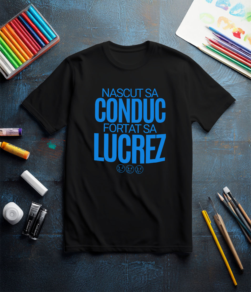 Tricou Femei, Barbati, Copii, Fata, Baiat, Unisex Personalizat Mesaj Haios Sad Face – Design Amuzant pentru Iubitorii de Mașini [3]
