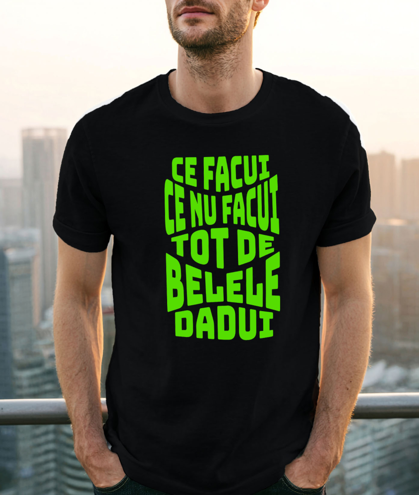 Tricou Femei, Barbati, Copii, Fata, Baiat, Unisex Personalizat Mesaj Oltean Amuzant – Iluzie Optică și Glume Personalizate pentru Tati și Prieteni [2]