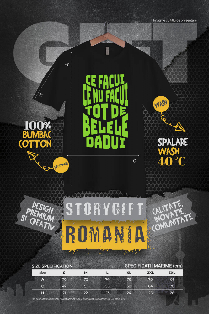 Tricou Femei, Barbati, Copii, Fata, Baiat, Unisex Personalizat Mesaj Oltean Amuzant – Iluzie Optică și Glume Personalizate pentru Tati și Prieteni [4]