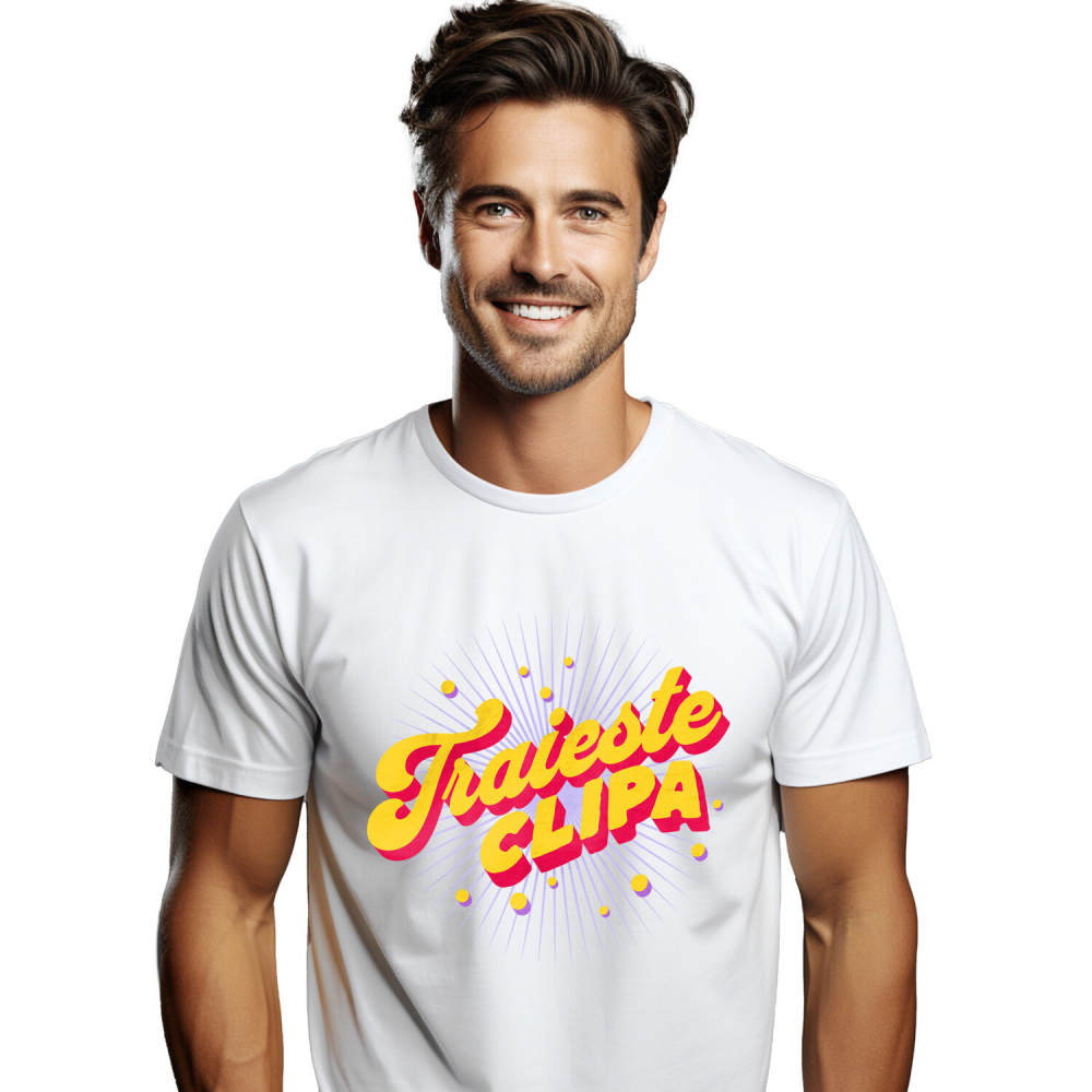 Tricou Femei, Barbati, Copii, Fata, Baiat, Unisex Personalizat Trăiește Clipa – Tricou Personalizat cu Mesaj Inspirațional [1]