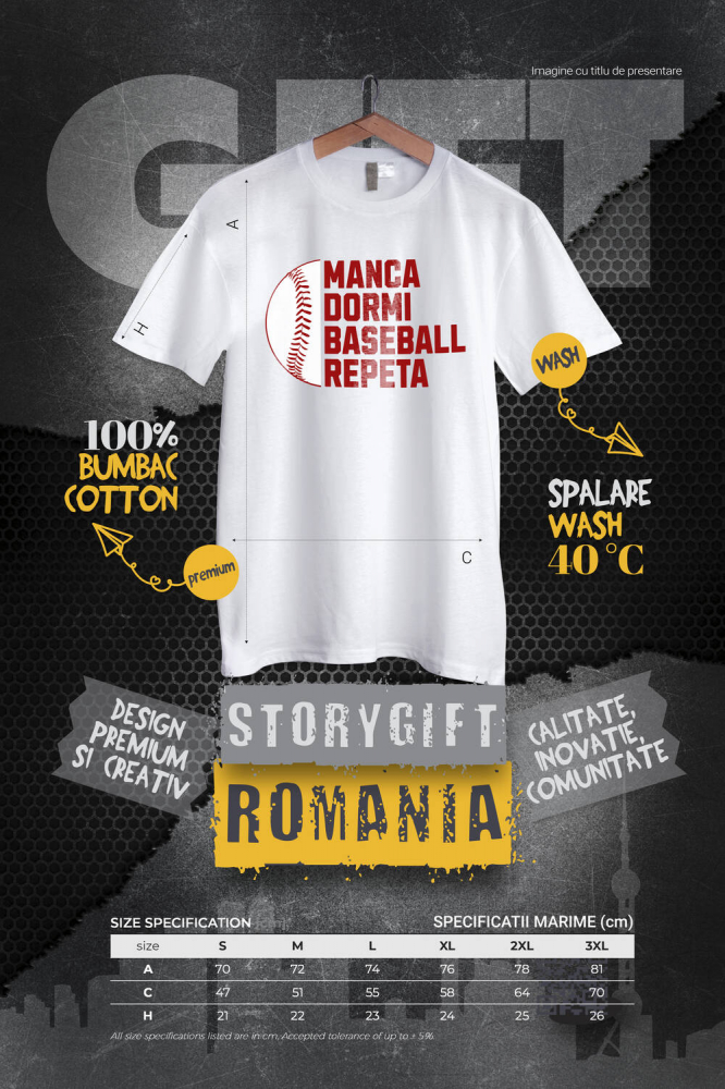 Tricou Femei, Barbati, Copii, Fata, Baiat, Unisex Personalizat Minge Baseball – Sport, Motivație și Sănătate Zilnică [4]