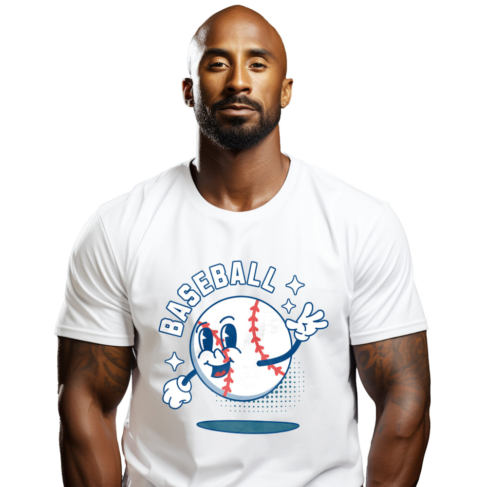 Tricou Femei, Barbati, Copii, Fata, Baiat, Unisex Personalizat Minge de Baseball Animată – Design Sportiv și Motivațional [1]