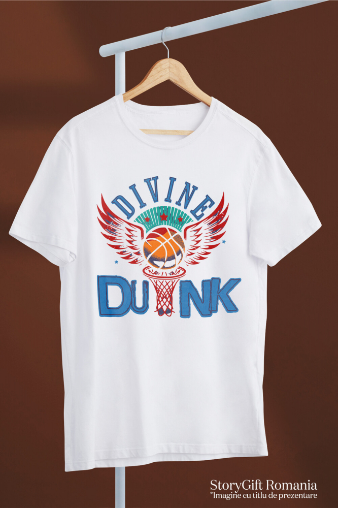 Tricou Femei, Barbati, Copii, Fata, Baiat, Unisex Personalizat Minge De Basketball Cu Aripi Roșii – Design Motivațional pentru Iubitorii de Sport [3]