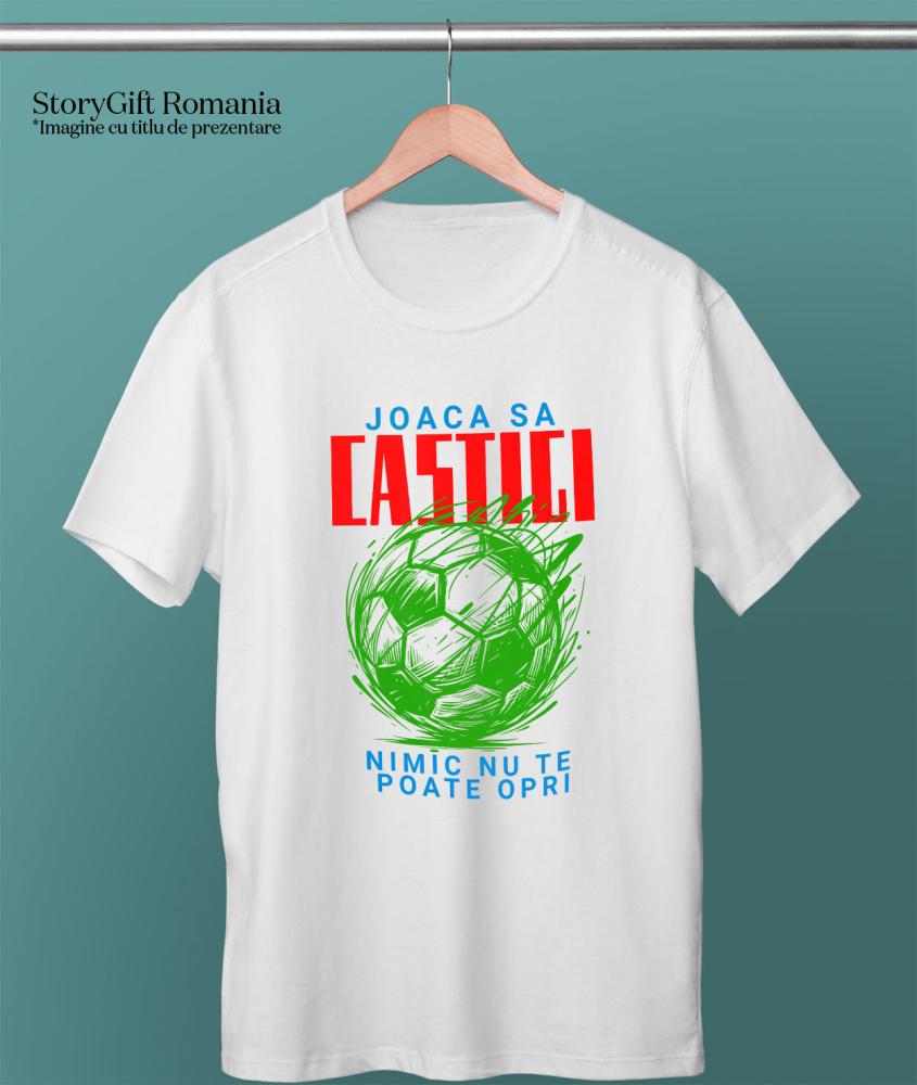 Tricou Femei, Barbati, Copii, Fata, Baiat, Unisex Personalizat Minge Fotbal Abstract – Joacă Să Câștigi și Sport În Echipa Ta [3]