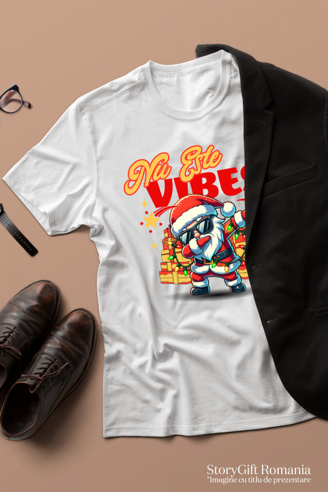 Tricou Femei, Barbati, Copii, Fata, Baiat, Unisex Personalizat Moș Crăciun Cool cu Ochelari de Soare - Cadouri Colorate și Vibe-uri Pozitive [3]