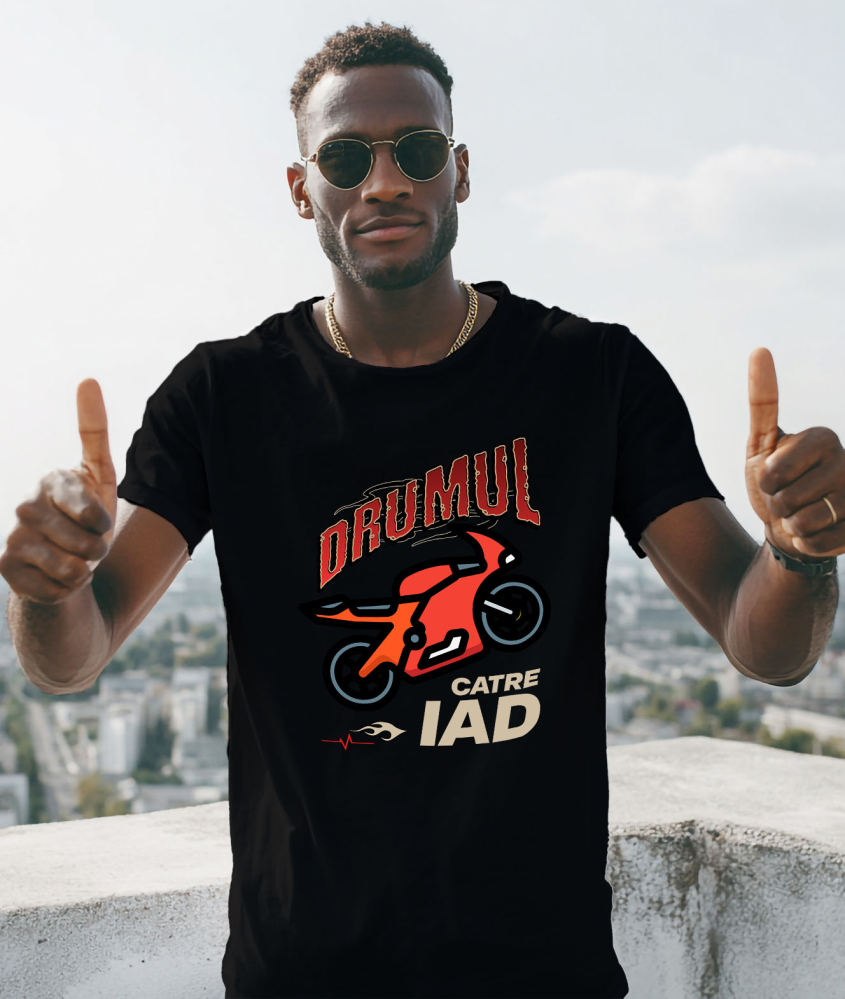 Tricou Femei, Barbati, Copii, Fata, Baiat, Unisex Personalizat Motocicletă Roșie – Viteză și Adrenalină pe Drumul Către Iad [2]