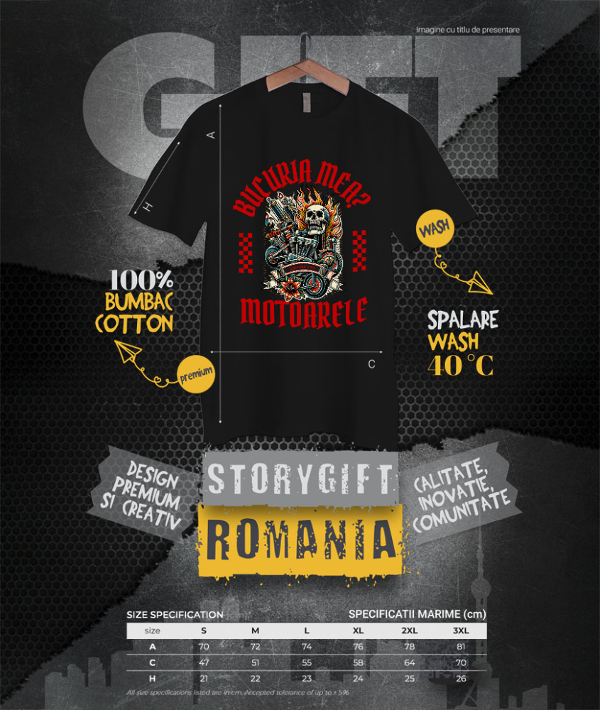 Tricou Femei, Barbati, Copii, Fata, Baiat, Unisex Personalizat Motor Puternic cu Craniu și Flăcări – Artă Mecanică și Viteză [4]