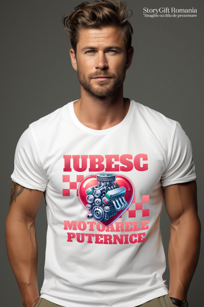 Tricou Femei, Barbati, Copii, Fata, Baiat, Unisex Personalizat Motor Puternic și Mașină de Viteză – Adrenalină și Performanță [2]