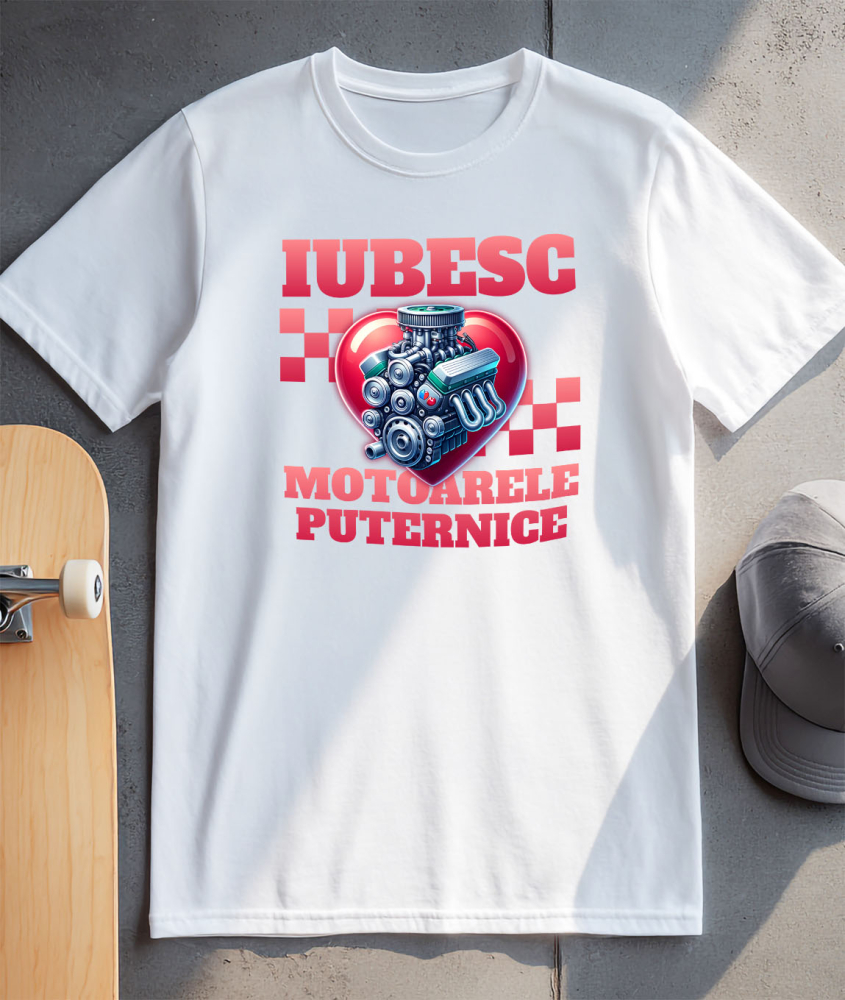 Tricou Femei, Barbati, Copii, Fata, Baiat, Unisex Personalizat Motor Puternic și Mașină de Viteză – Adrenalină și Performanță [3]