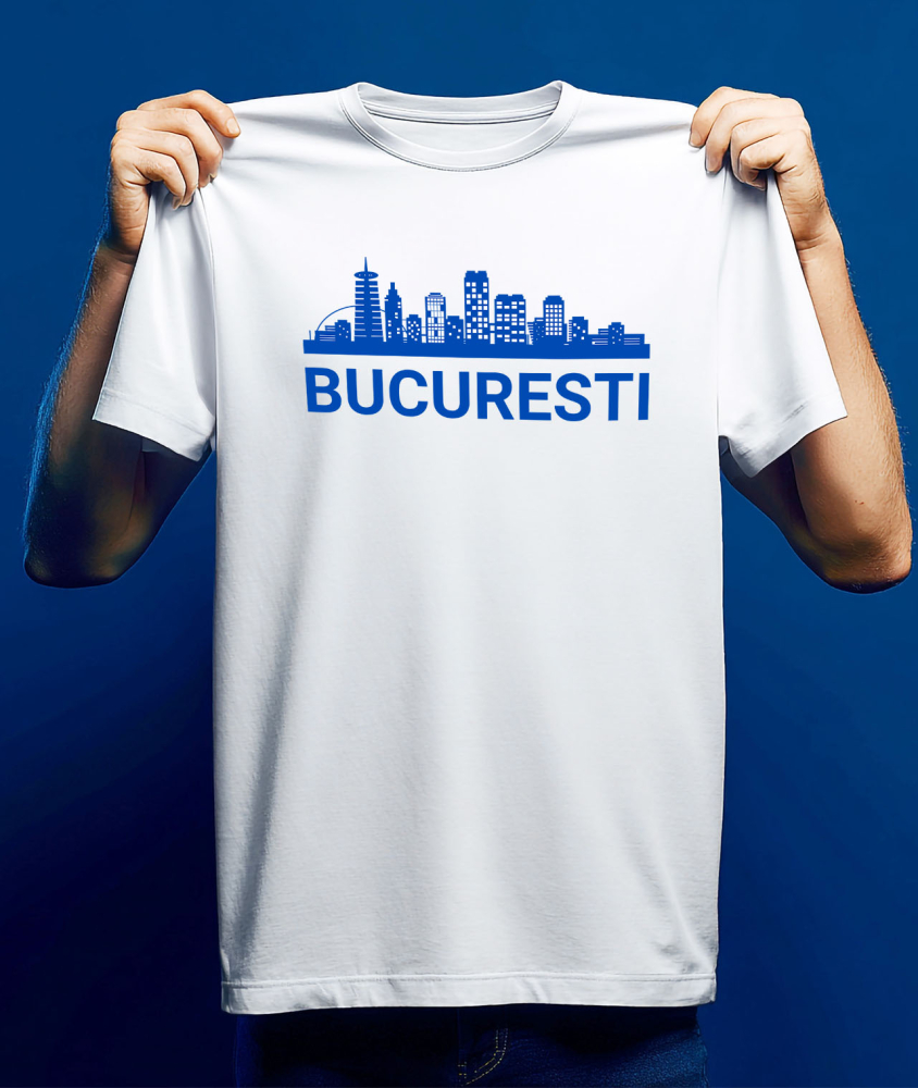 Tricou Femei, Barbati, Copii, Fata, Baiat, Unisex Personalizat Orașul București - Clădiri Înalte și Atracții Turistice de Neratat [3]