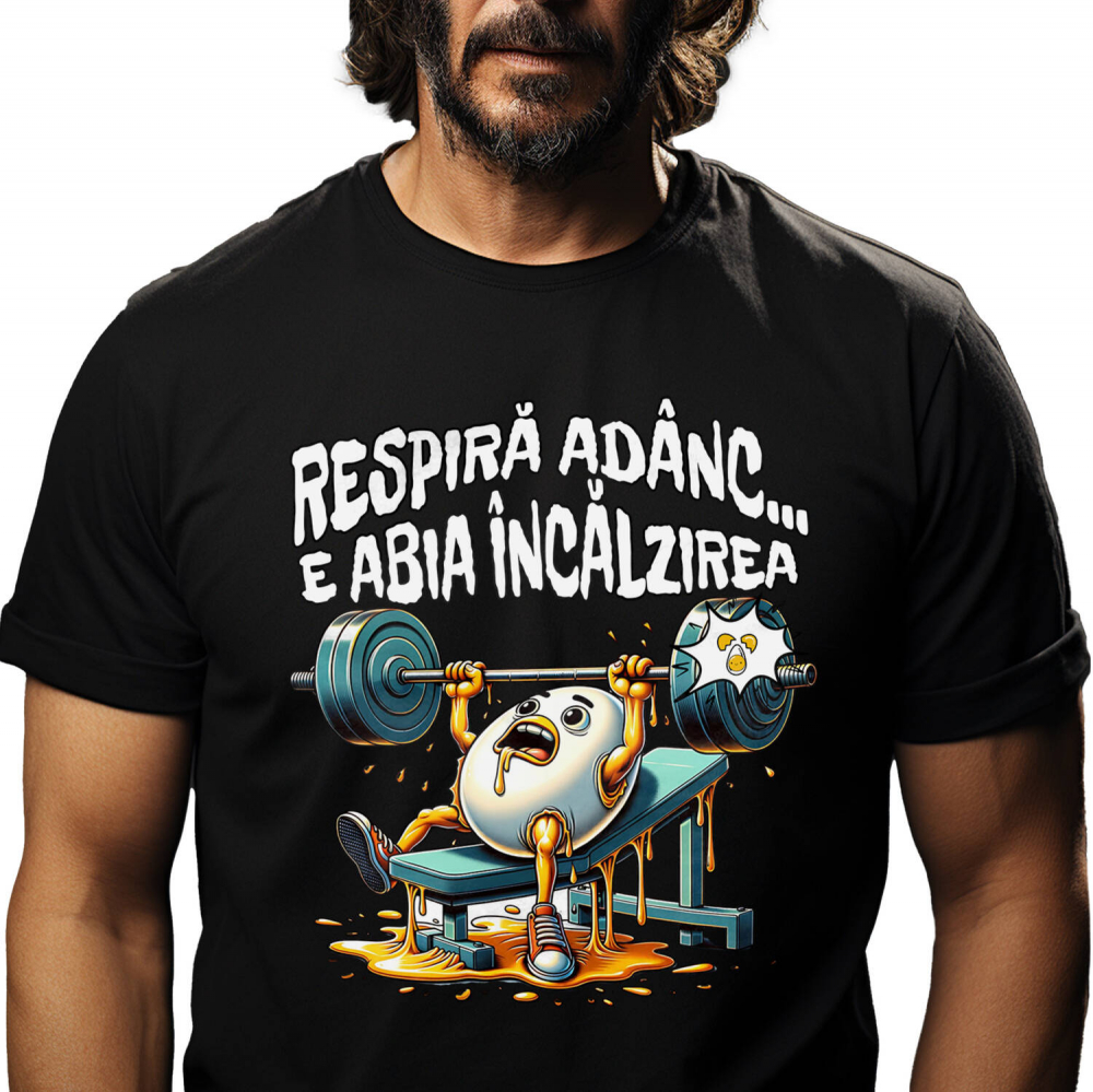 Tricou Femei, Barbati, Copii, Fata, Baiat, Unisex Personalizat Ou la Sală - Tricou Personalizat Motivațional pentru Sportivi și Antrenamente [1]