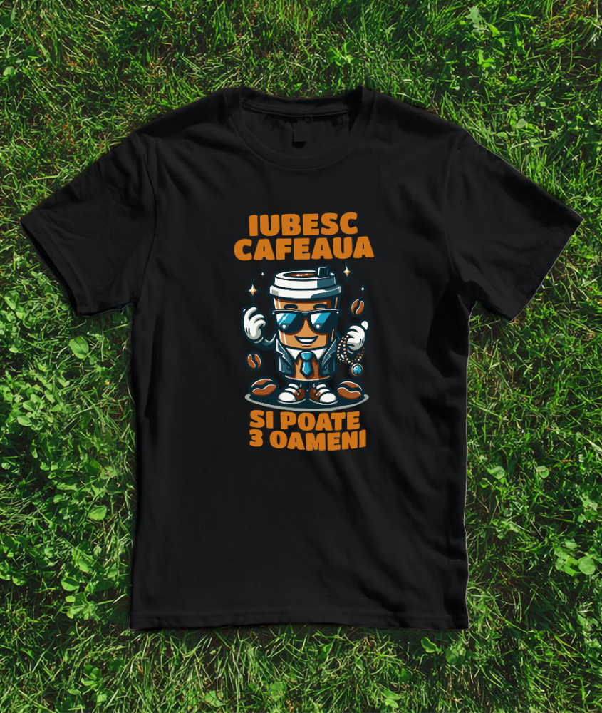 Tricou Femei, Barbati, Copii, Fata, Baiat, Unisex Personalizat „Pahar de Cafea Office Style Costum - Cadou Personalizat pentru Iubitorii de Cafea și Birou” [3]