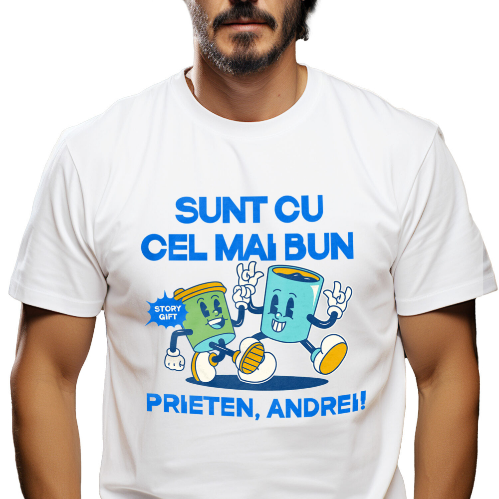 Tricou Femei, Barbati, Copii, Fata, Baiat, Unisex Personalizat Animatie Sef Birou Cu Cafea și Tigara - Cadouri Personalizate pentru Familie, Copii, Tati și Prieteni [1]