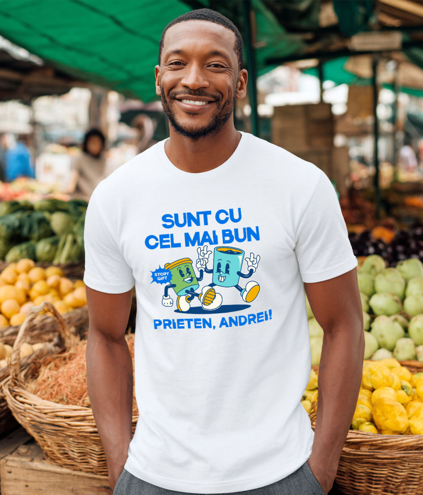 Tricou Femei, Barbati, Copii, Fata, Baiat, Unisex Personalizat Animatie Sef Birou Cu Cafea și Tigara - Cadouri Personalizate pentru Familie, Copii, Tati și Prieteni [2]