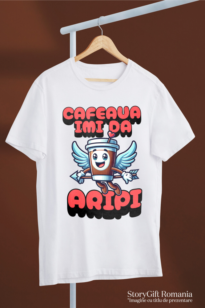 Tricou Femei, Barbati, Copii, Fata, Baiat, Unisex Personalizat „Pahar Vesel de Cafea Personalizat – Cadou Amuzant pentru Familie, Tati și Prieteni” [3]