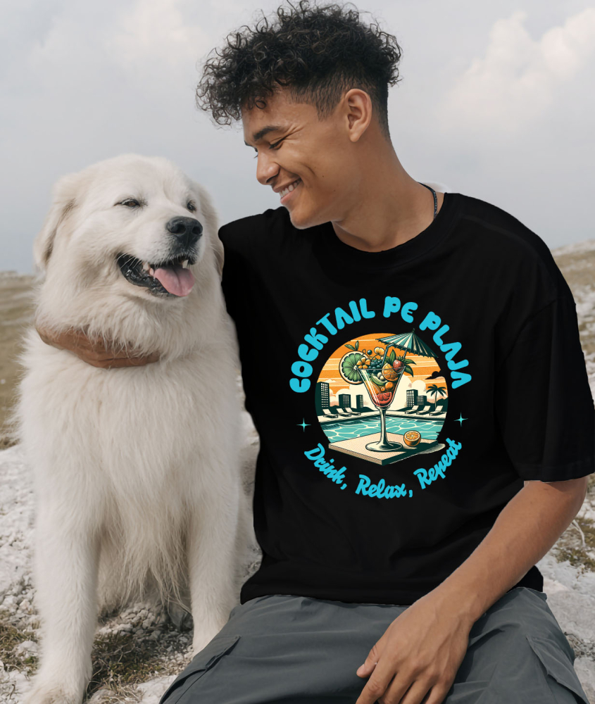 Tricou Femei, Barbati, Copii, Fata, Baiat, Unisex Personalizat "Produse personalizate pentru vacanță – Pahar de cocktail elegant cu fructe și umbrelă la piscină" [2]