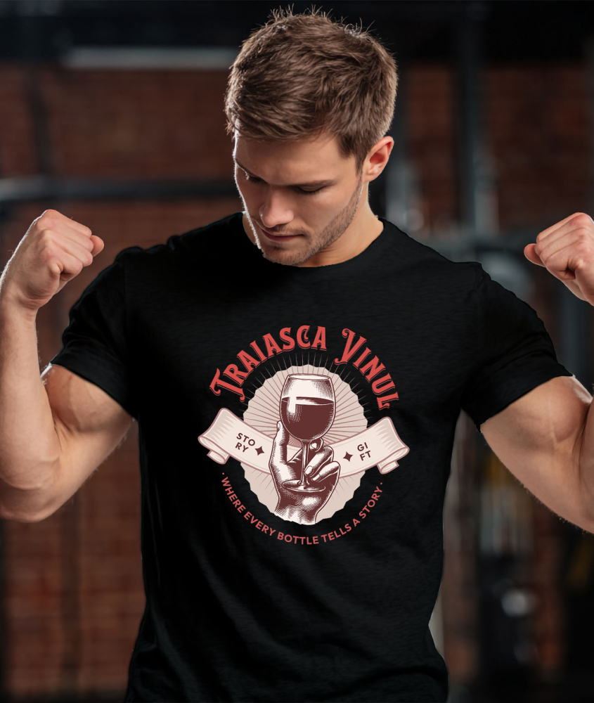 Tricou Femei, Barbati, Copii, Fata, Baiat, Unisex Personalizat „Pahar de Vin cu Picior - Cadou Personalizat pentru Iubitorii de Vin” [2]