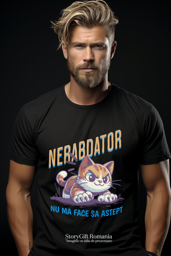 Tricou Femei, Barbati, Copii, Fata, Baiat, Unisex Personalizat Pisica Furioasă Cu Gheare „Nu Am Făcut Să Aștept” – Cadou Amuzant Pentru Iubitorii De Pisici Și Animale [2]