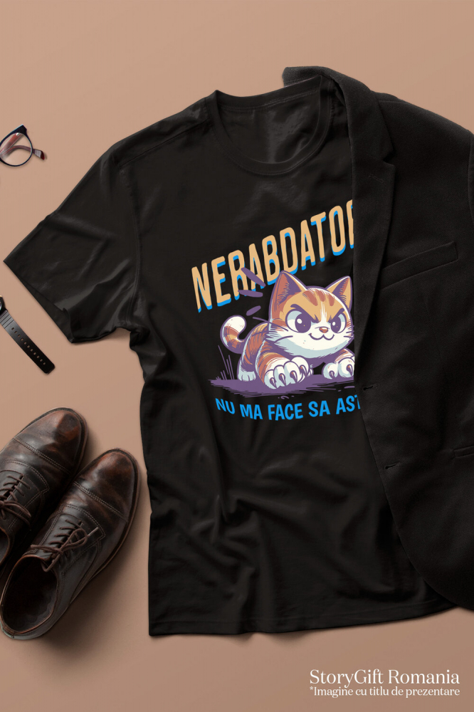 Tricou Femei, Barbati, Copii, Fata, Baiat, Unisex Personalizat Pisica Furioasă Cu Gheare „Nu Am Făcut Să Aștept” – Cadou Amuzant Pentru Iubitorii De Pisici Și Animale [3]