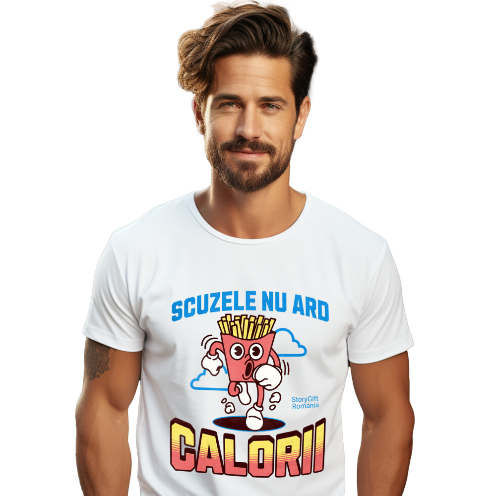 Tricou Femei, Barbati, Copii, Fata, Baiat, Unisex Personalizat Cartofi Prăjiți Alergând - Tricou Amuzant pentru Sportivi și Pofticioși [1]