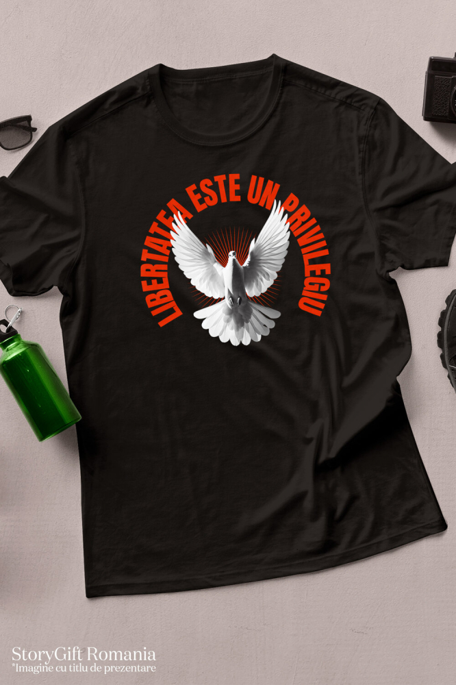 Tricou Femei, Barbati, Copii, Fata, Baiat, Unisex Personalizat Tricou Personalizat Porumbel Alb – Simbol al Purității și Libertății | Cadou Perfect [3]