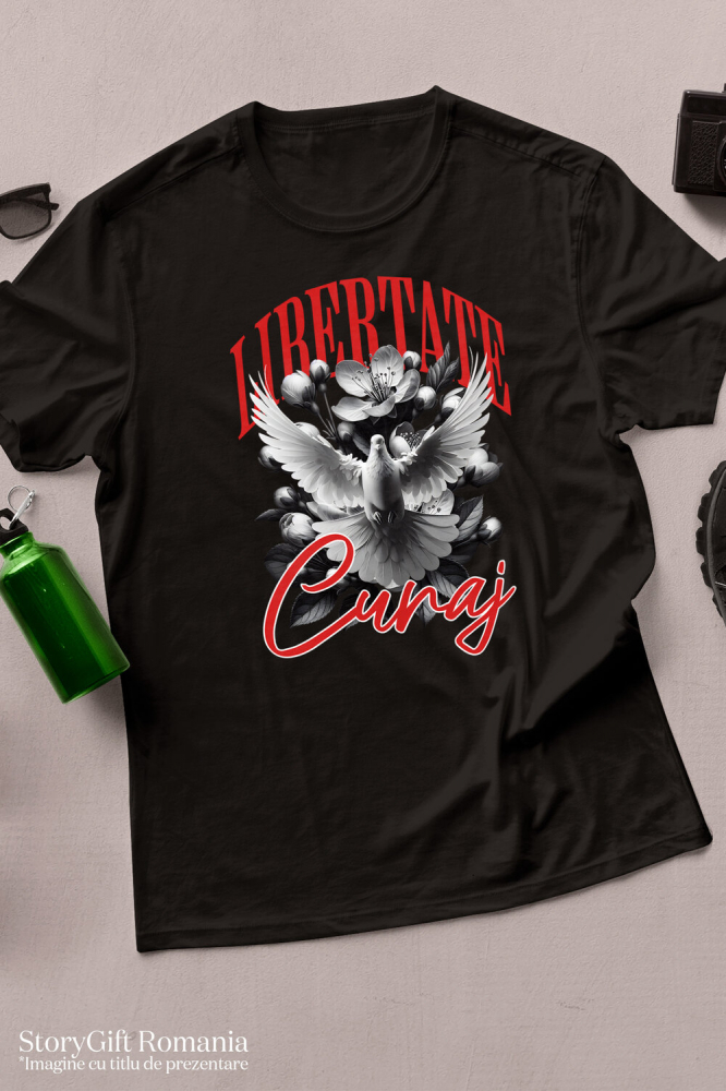 Tricou Femei, Barbati, Copii, Fata, Baiat, Unisex Personalizat Porumbel Alb cu Aripi Imense - Simbol al Purității și Libertății pentru Cadouri Personalizate [3]