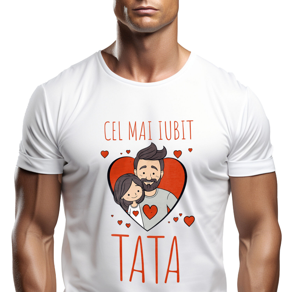 Tricou Femei, Barbati, Copii, Fata, Baiat, Unisex Personalizat Cadouri Personalizate Tata și Fiu | Tata, Tu Ești Regele Meu, Coroană Regală [1]