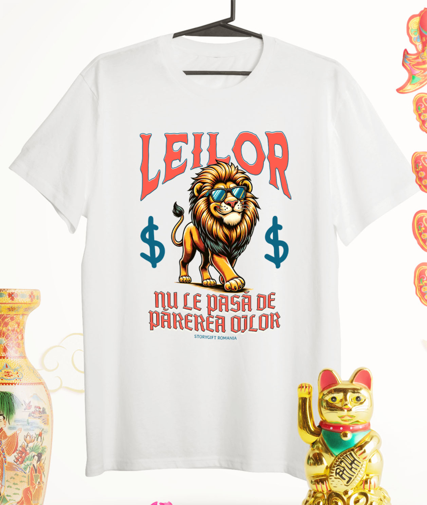 Tricou Femei, Barbati, Copii, Fata, Baiat, Unisex Personalizat Tricou personalizat Leu Mândru – Putere și Stil Unic | Cadou Perfect [3]