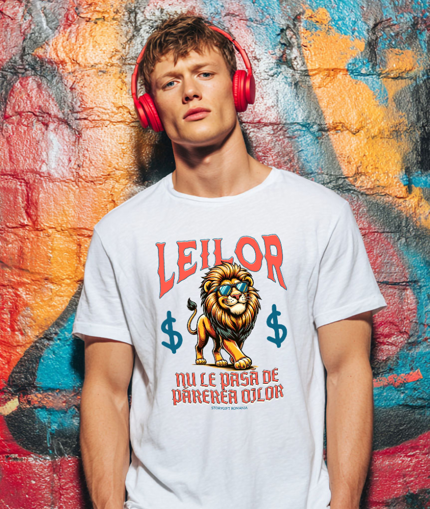 Tricou Femei, Barbati, Copii, Fata, Baiat, Unisex Personalizat Tricou personalizat Leu Mândru – Putere și Stil Unic | Cadou Perfect [2]