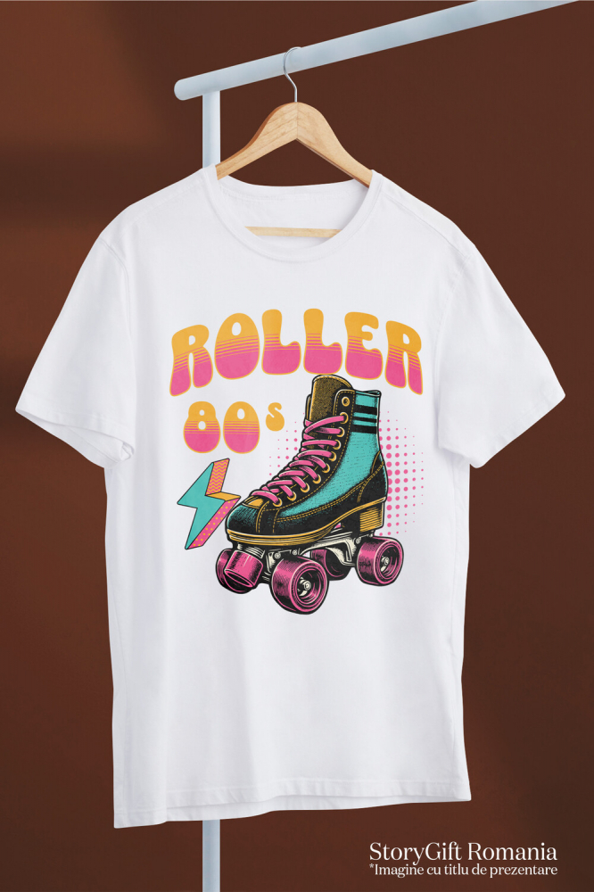 Tricou Femei, Barbati, Copii, Fata, Baiat, Unisex Personalizat Role Colorate pentru Copii – Patine Sportive Personalizate și Distracție Roller [3]