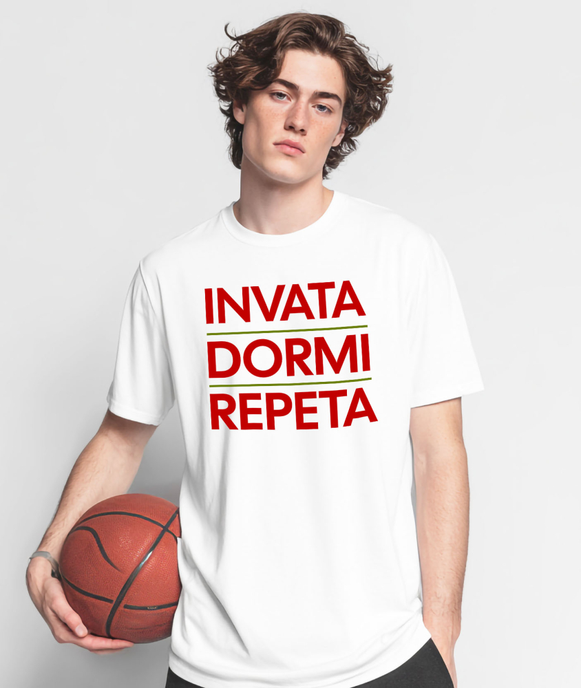 Tricou Femei, Barbati, Copii, Fata, Baiat, Unisex Personalizat Rutina Zilnică a Studenților și Copiilor – Educație, Școală și Somn [2]