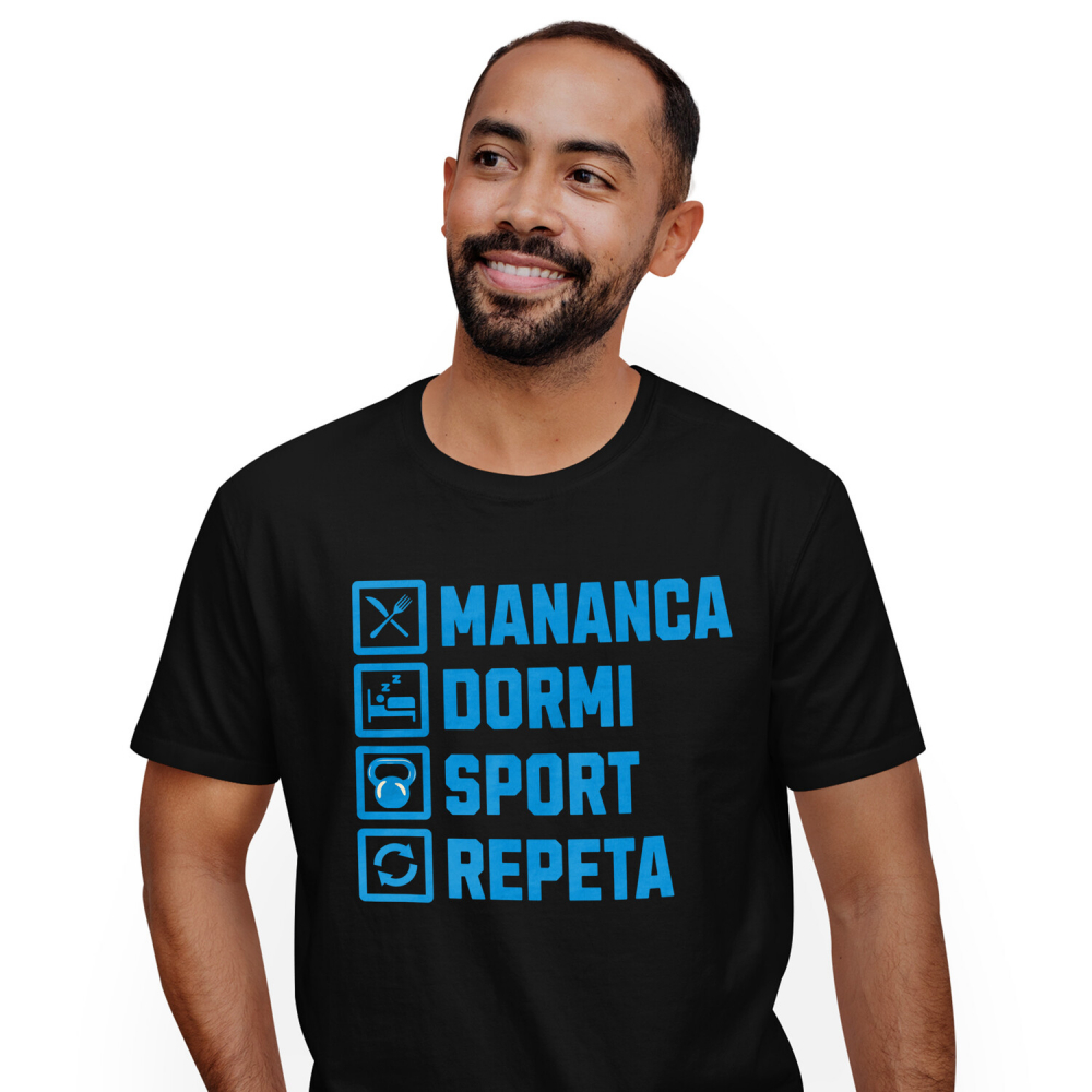 Tricou Femei, Barbati, Copii, Fata, Baiat, Unisex Personalizat Rutina Zilnică Sport - Tricou Personalizat pentru Sportivi și Echipe [1]