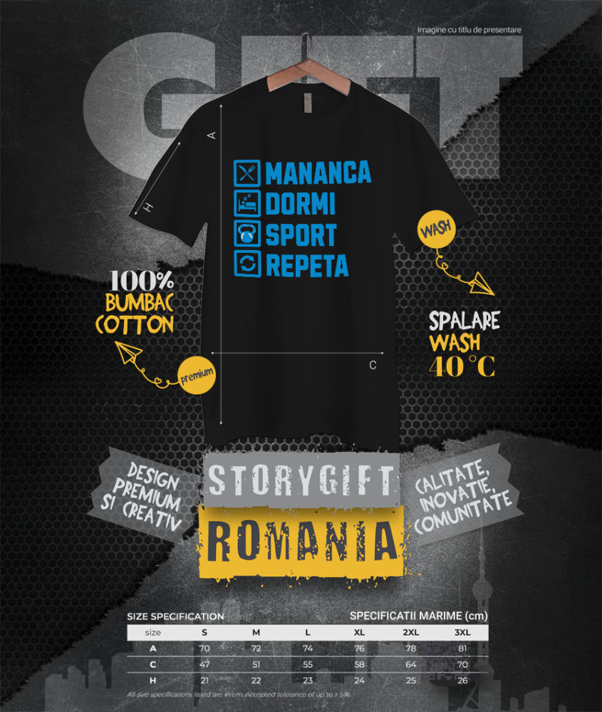 Tricou Femei, Barbati, Copii, Fata, Baiat, Unisex Personalizat Rutina Zilnică Sport - Tricou Personalizat pentru Sportivi și Echipe [4]